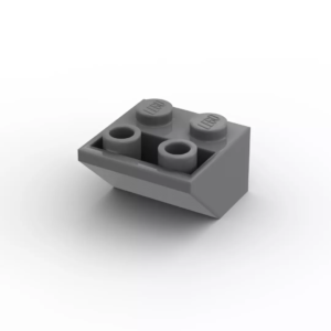 LEGO® Dachstein Schrägstein negativ 2 x 2 Noppen 3660 dunkel grau